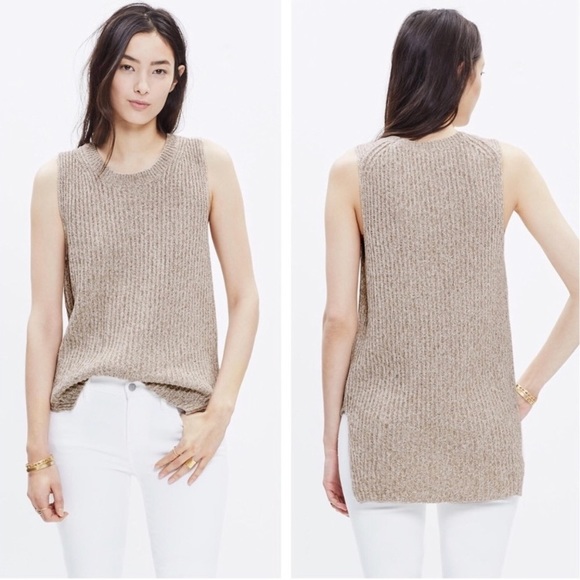 Madewell Sweaters - Madewell Tan Sweater Vest